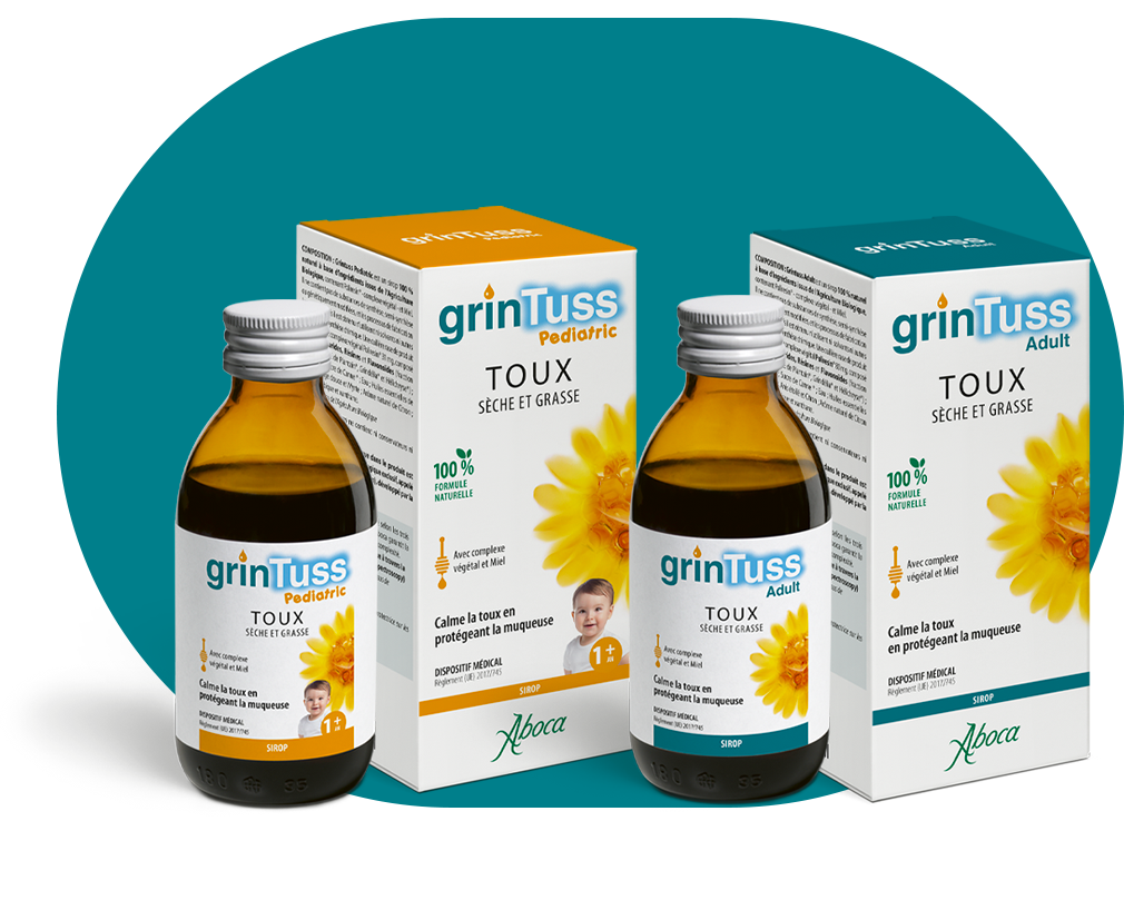 Aboca Grintuss Adult Sirop 128g - Calme la Toux en Protégeant la Muqueuse